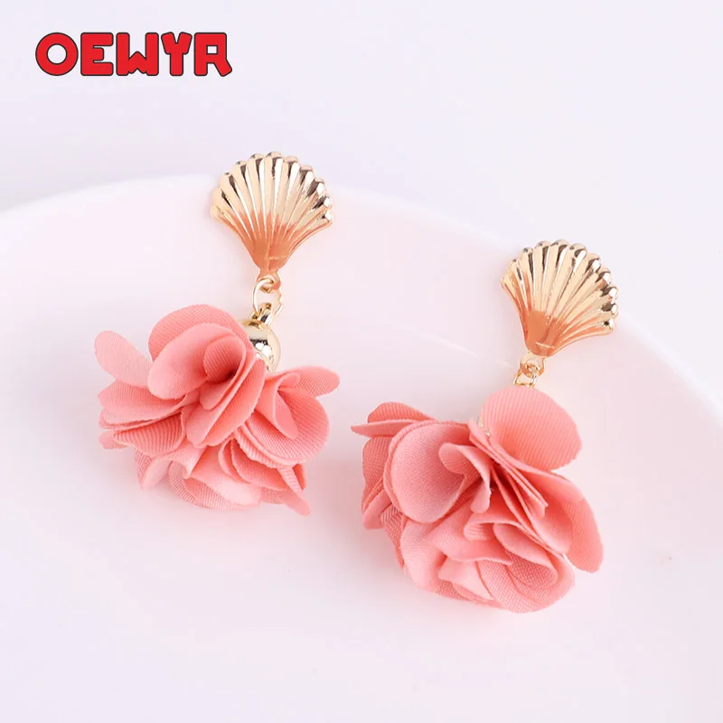 Популярные серьги для женщин в виде морских ракушек эффектные модные ювелирные