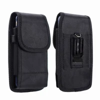 black phone pouch hanging waist storage bag unisex portable fanny pack black classic belt clip pouch case for waist bag hot sale