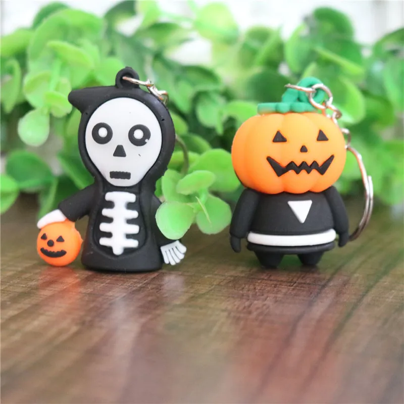 Брелок для Хэллоуина с Тыквой и черепом | Украшения аксессуары