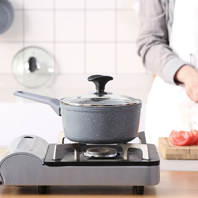 NEW Kitchen Cooking Pot Non-Stick Cook Noodles Hot Milk Soup Pots Japanese Snow Pan Cooker Cookware Baby Food Supplement |