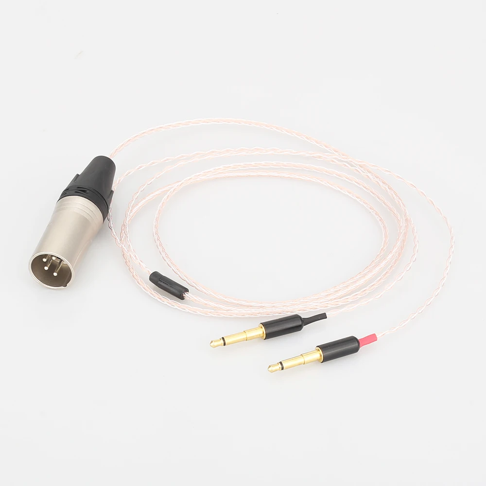 

8-ядерный кабель для наушников Audiocrast с 4-контактным штекером XLR, кабель для аудио, кабель для Meze 99 Classics/наушники-вкладыши