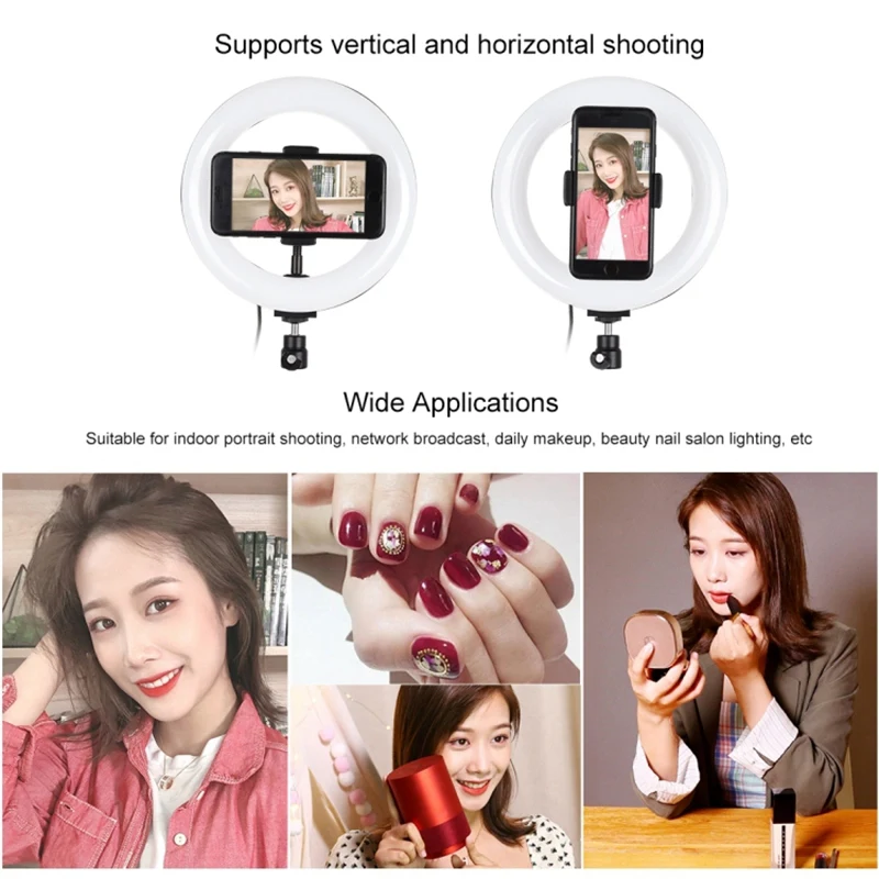 

PULUZ 7.9 Inch 20cm USB 3 Modes Dimmable Dual Color Temperature LED Curved Light Ring Vlogging Selfie Photography Video Lights w