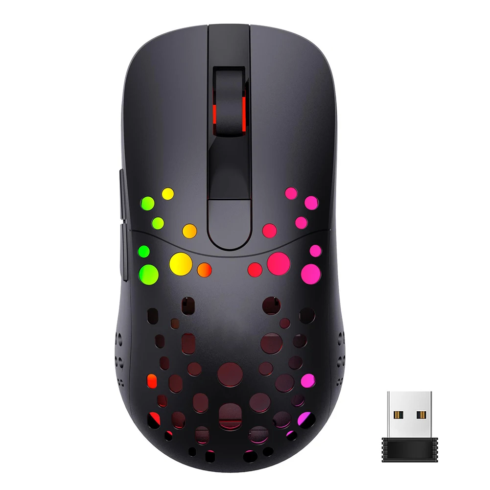 

T100 RGB Macro Definition 2.4G Wireless Mouse Dual Mode Wired Laptop Computer Gaming Mice With RGB Lighting 158cm TYPE-C