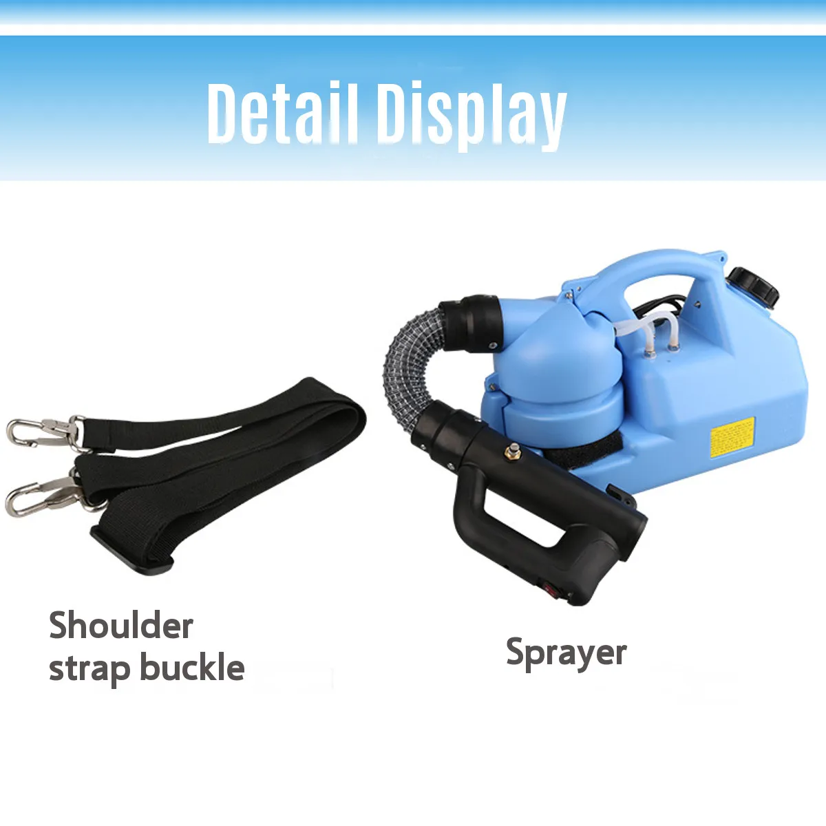 

220V Handheld Electric ULV Fogger Machine 7L Ultra Capacity Mosquito Killer Disinfection Insecticide Atomizer Sprayer