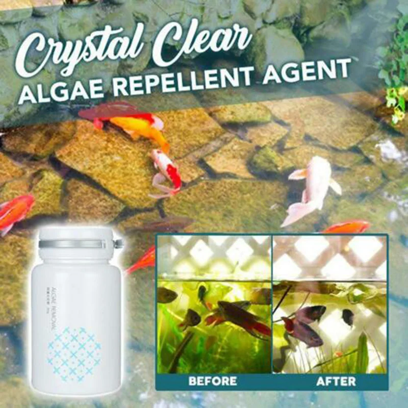 

Algae Repellent Agent Tank Moss Remover Aquarium Fish Tank Algaecide BDF99