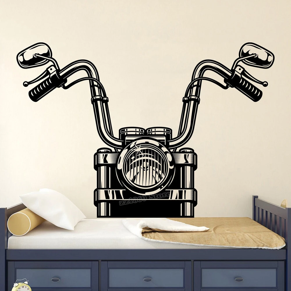 

Motorcycle Wall Decal Racing Bike Decal Motocross Wall Sticker Motorcross Jumping Stickers Vinyl Art Room Decor Design B712