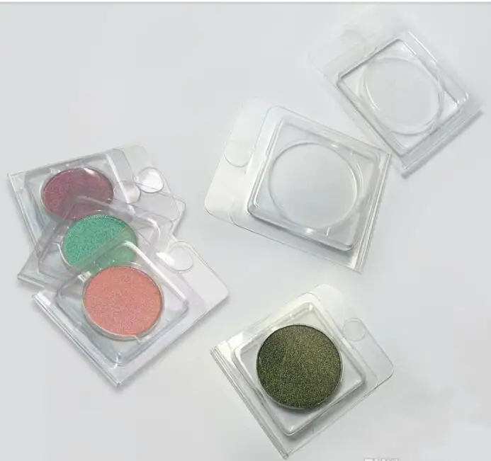 100pcs PVC Clamshell plastic blister PVC eyeshadow palette for press pans eyeshadow PVC packing Fast Shipping#37109