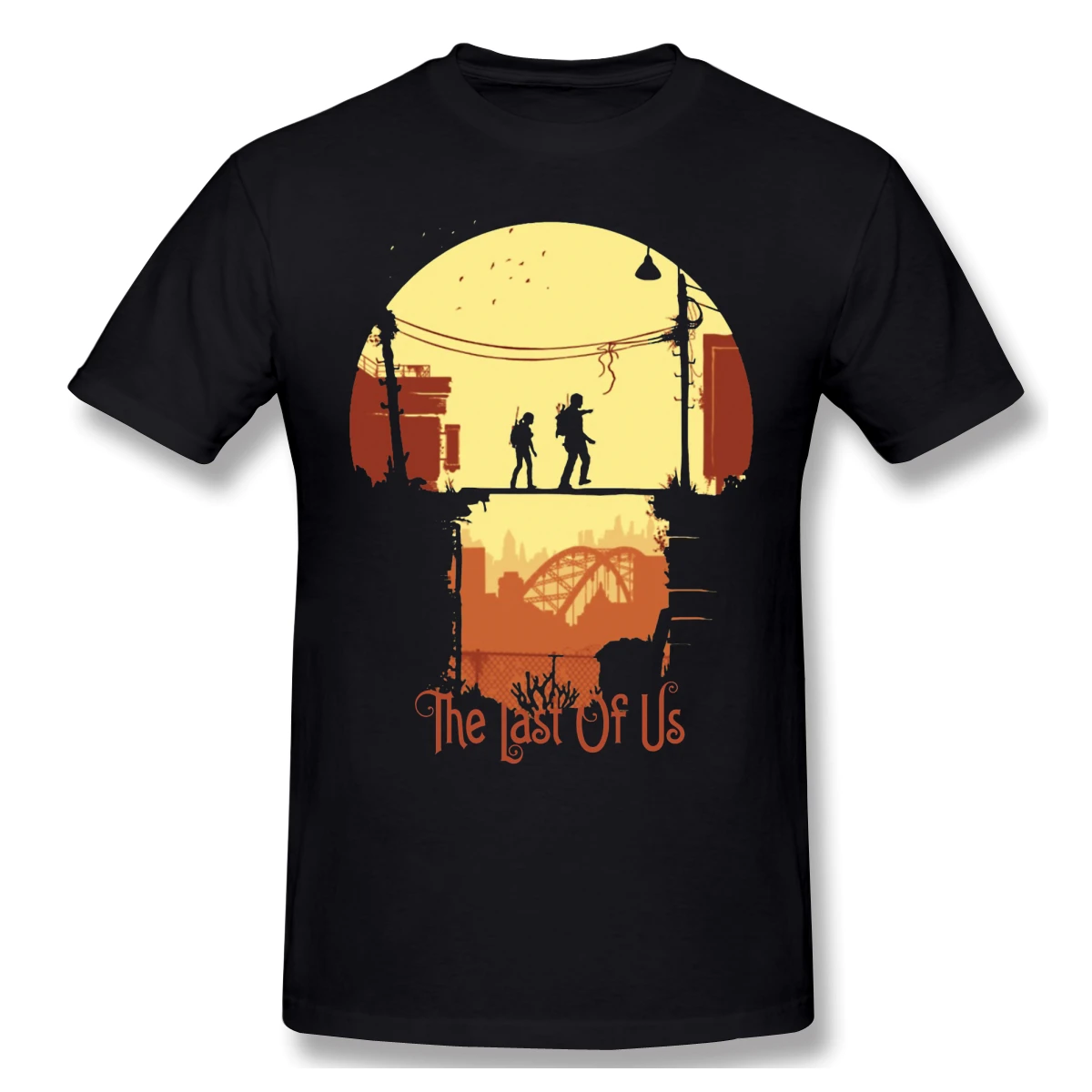 

T Shirts Men Awesome The Games T-shirt Father Day Tops the last of us Pure Cotton Tees