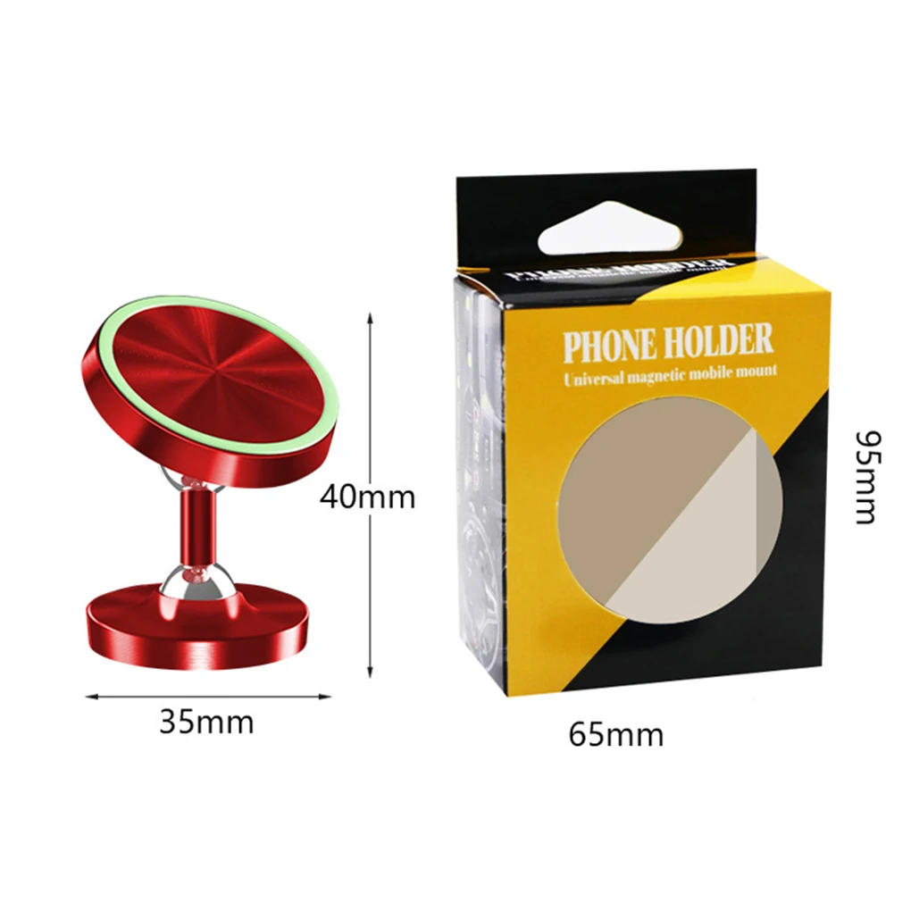 

Luminous Phone Holder Alloy Magnetic Car Phone Holder Universal Car Dashboard Mount Mobile Holder Magnet GPS Holder