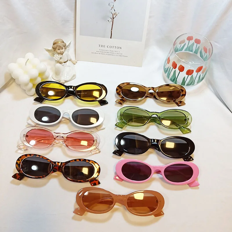 

HKNA Oval Sunglasses Women Vintage Small Frame Round Sunglasses Women Luxury Designer Sun Glasses Women Retro Gafas De Sol Mujer