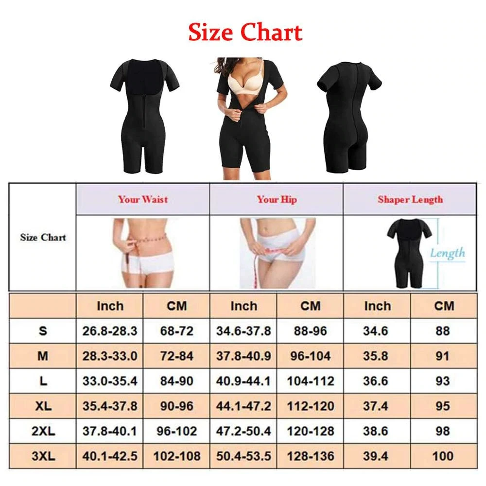 

Neoprene Thermal Shapers Tranier Girdle Zipper Slimming Shapewear Fitness Workout Pant Lifter Butt Women Body Shaper Bodysuit