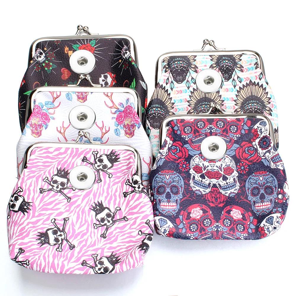 Новые ювелирные изделия с защелкой 18 мм Сумка кнопками женские кошельки