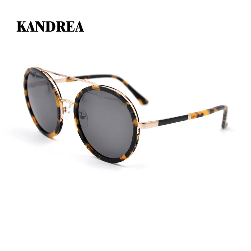 

KANDREA 2020 Fashion Women Round Sunglasses Female Metal Sunglass Unisex UV400 Oversized Sun Glasses Man Classic Design Goggles