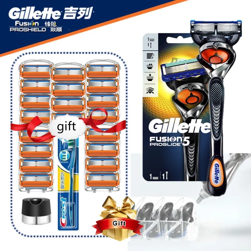 

Gillette Fusion Proglide Razors Blade for Men Machine for Shaving Replaceable Blade For Shaving Blades Gillette Shaver with Base