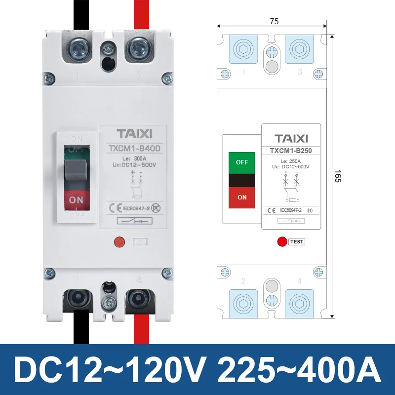 Автоматический выключатель TAIXI защитный чехол для автомобиля 12 в пост. Тока 24 В 48