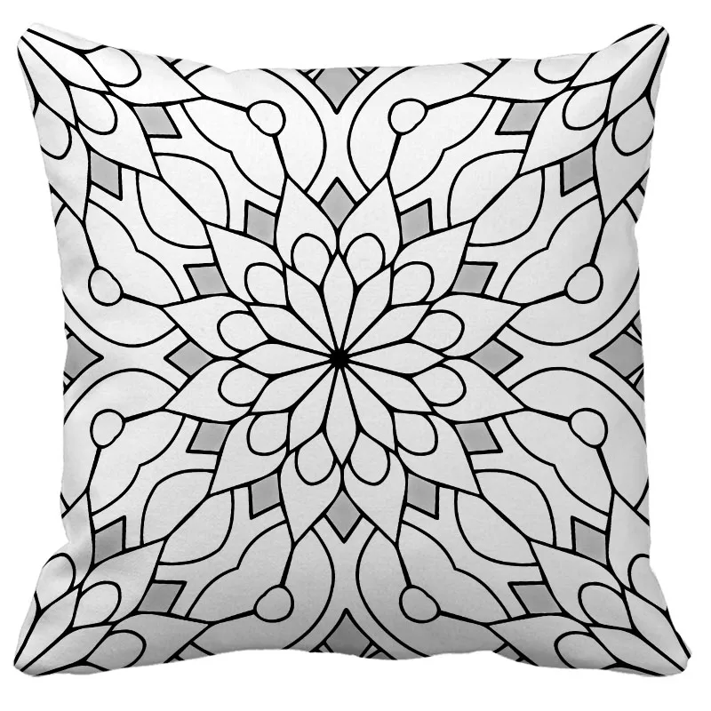 G Simple geometric printing bedroom sofa living room decorative pillow case - Цвет: G