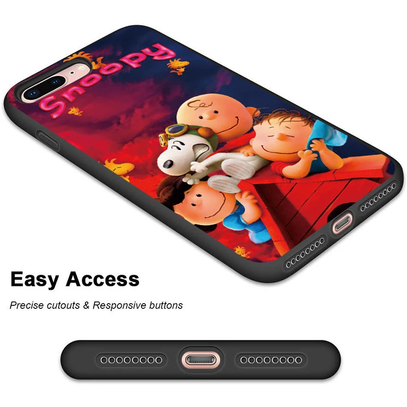 Чехол для телефона Snoopyy friends iPhone 11 Pro Max X XS XR 8 7 6 5 s Plus силиконовый