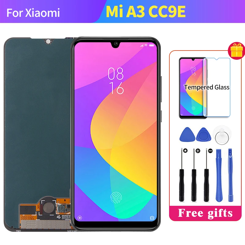 6,0" Super AMOLED для Xiaomi Mi CC9E ЖК-дисплей с сенсорным экраном дигитайзер сборка запасные части для Xiaomi Mi A3 CC9E lcd