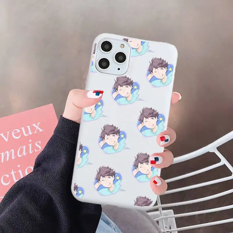 

Haikyuu Oikawa Japanese anime manga luxury Phone Case funda Candy Color for iPhone 6 7 8 11 12 s mini pro X XS XR MAX Plus
