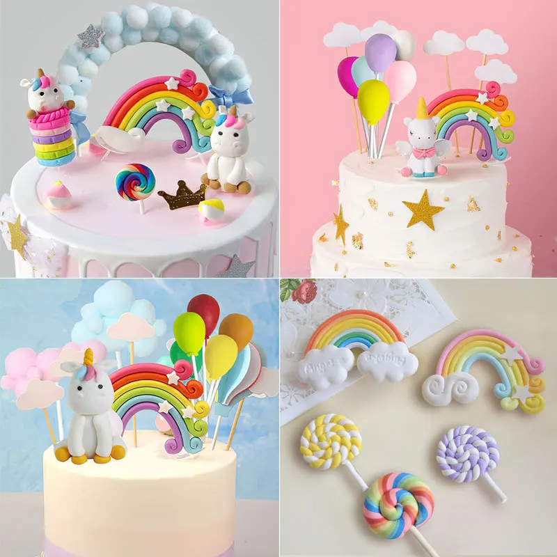

Unicorn Cake Topper Unicorn Brithday Party Supplies Unicorn Brithday Rainbow Cake Topper Deco 1st Girl Birthday Party Unicornion
