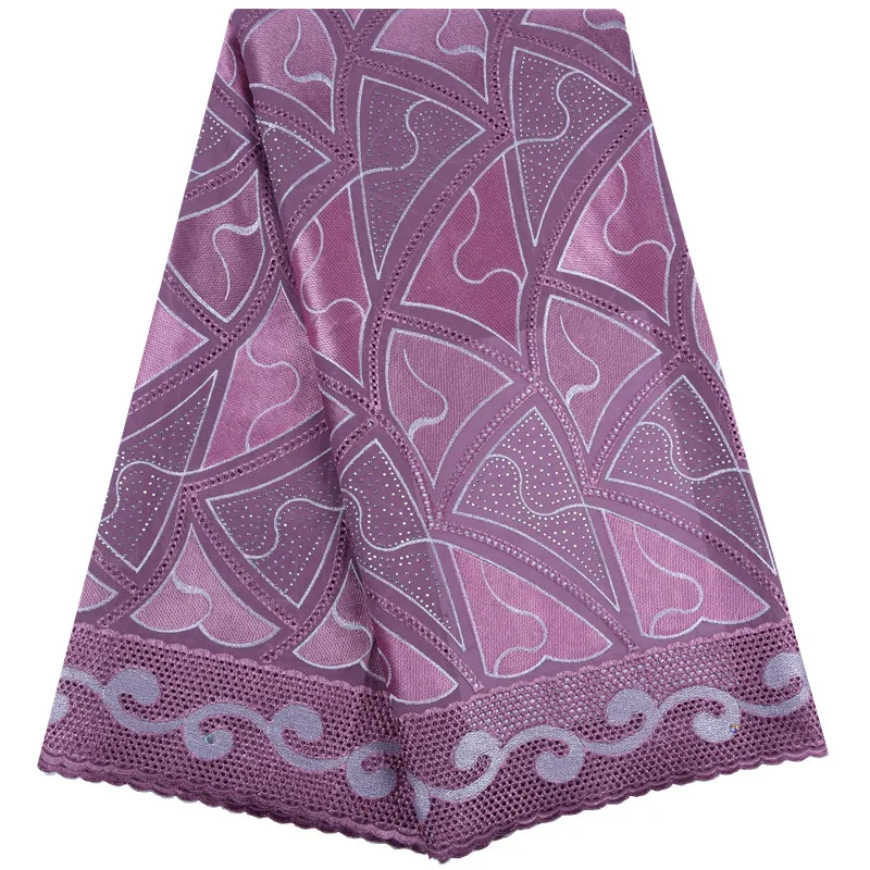 Африканская Хлопковая кружевная ткань HaoLin Высококачественная нигерийская с