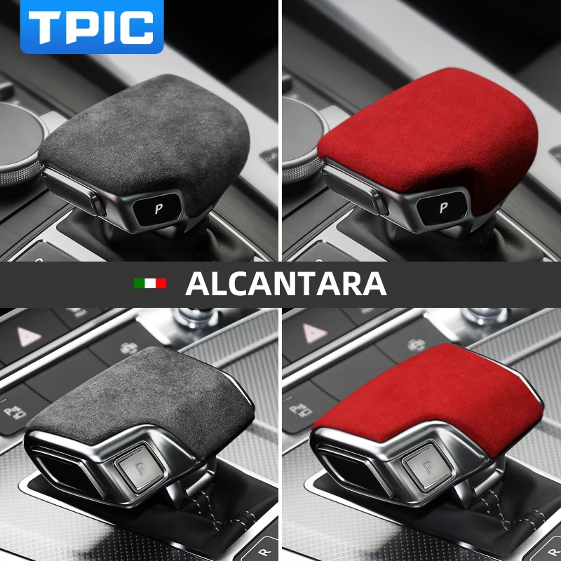 TPIC Алькантара ручка переключения рулевого механизма автомобиля крышка для Audi A4L