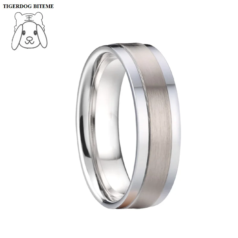 Кольцо унисекс титановое 6 мм обручальное кольцо | Украшения и аксессуары