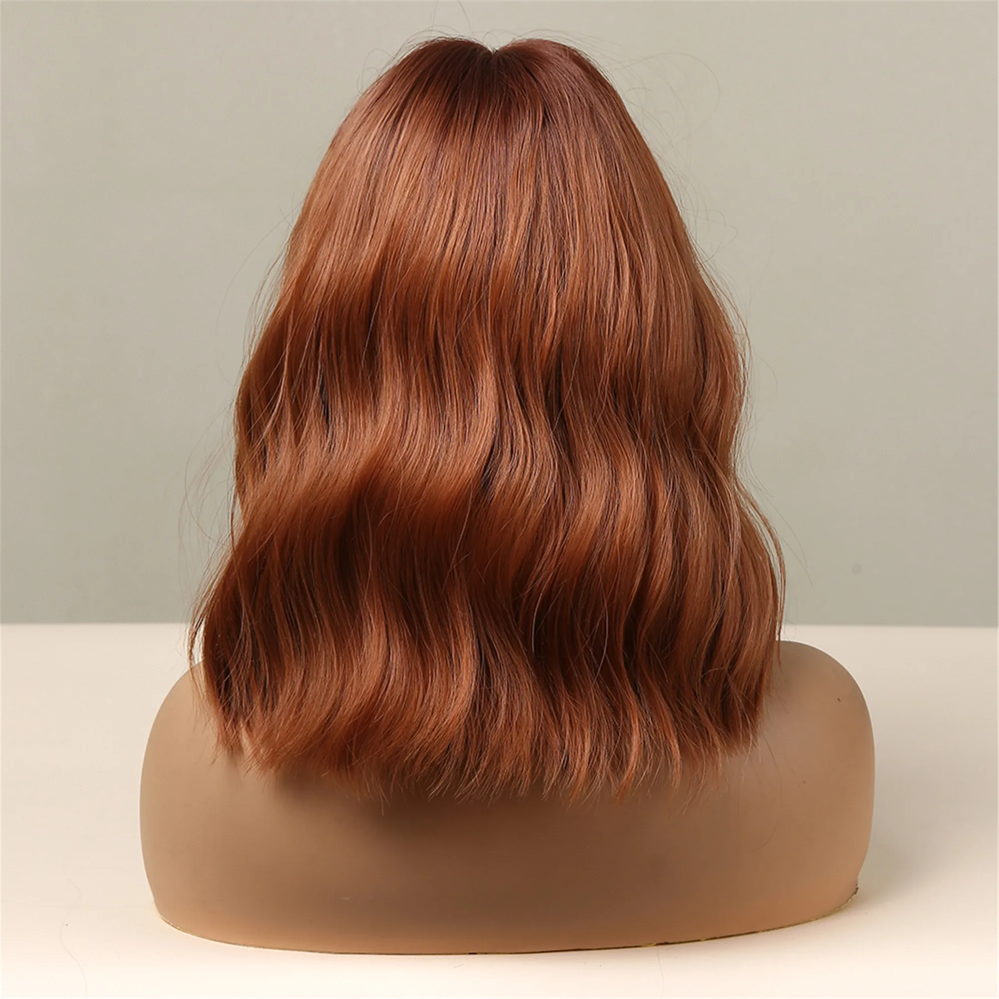 EASIHAIR красные коричневые парики с челкой синтетические оранжевые Короткие без