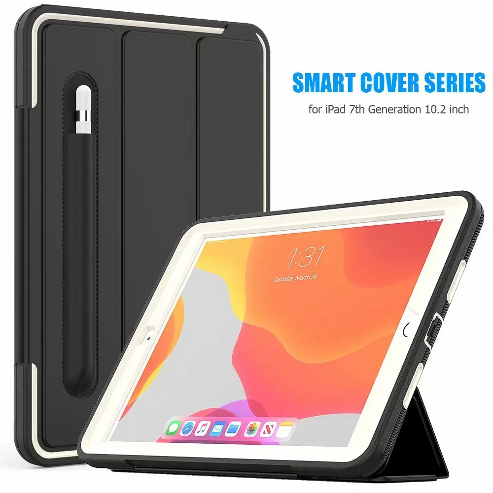 Для Ipad 7 7th 10," A2200 A2198 A2197 чехол для сна Wakeup для Ipad 10,2 планшет противоударный защитный чехол с подставкой - Цвет: Белый