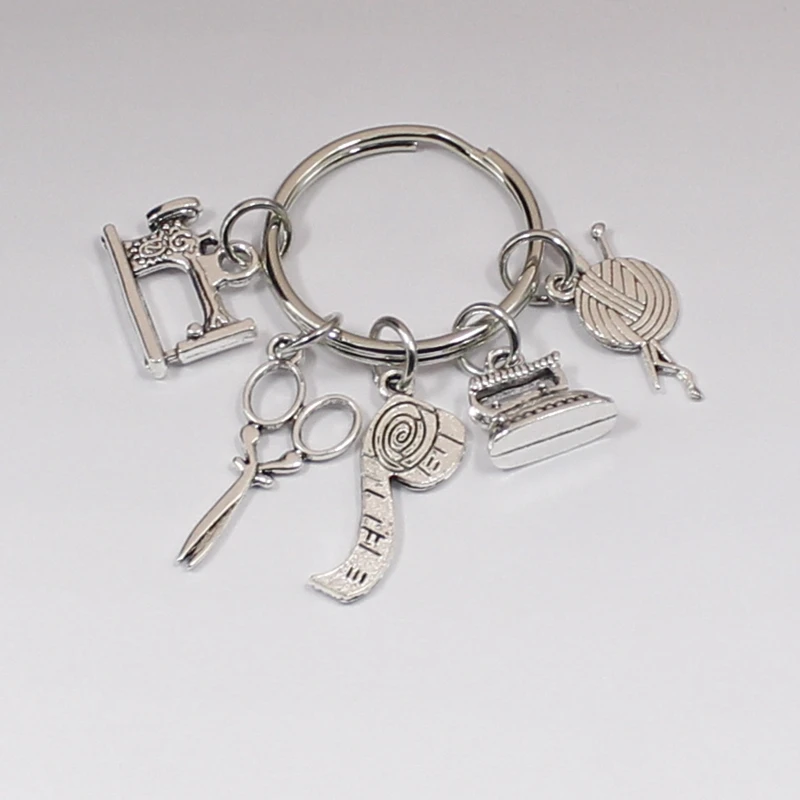 Новинка модная швейная машинка для ювелирных изделий брелок швабра стеганых