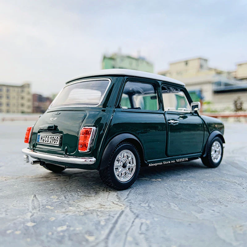 Bburago 1:24 1969 BMW Mini Cooper моделирование брелок для автомобильных ключей модель ремесел