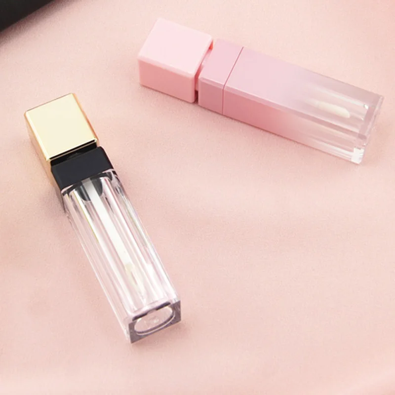 8 мл пустые Пластик розовый тюбик для помады Красота губ масло косметика