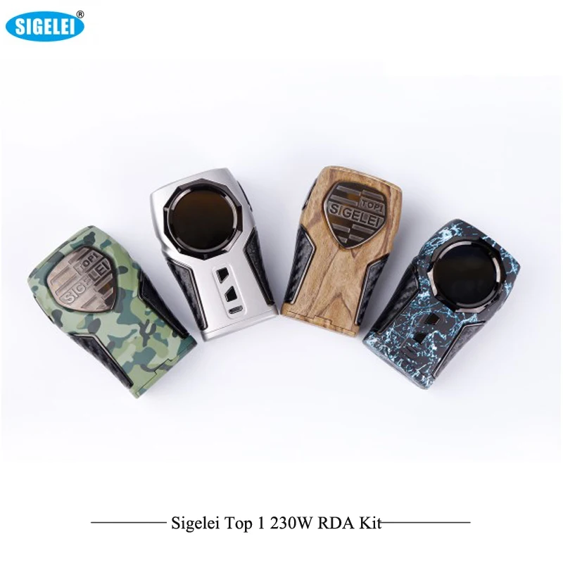 Оригинальные электронные сигареты Sigelei Top1 RDA комплект 230 Вт контроль температуры