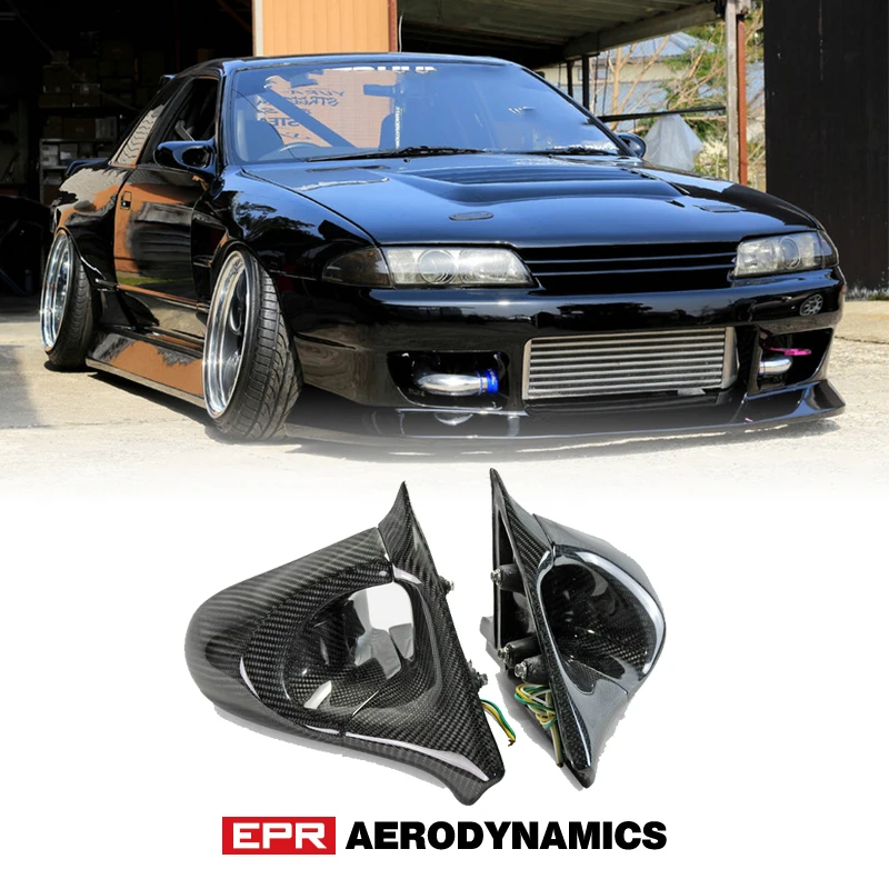 

For Nissan Skyline R32 GTR GTS Ganador Style Carbon Glossy Aero Mirror Exterior Accessories Kits (Right Hand Drive Vehicle)