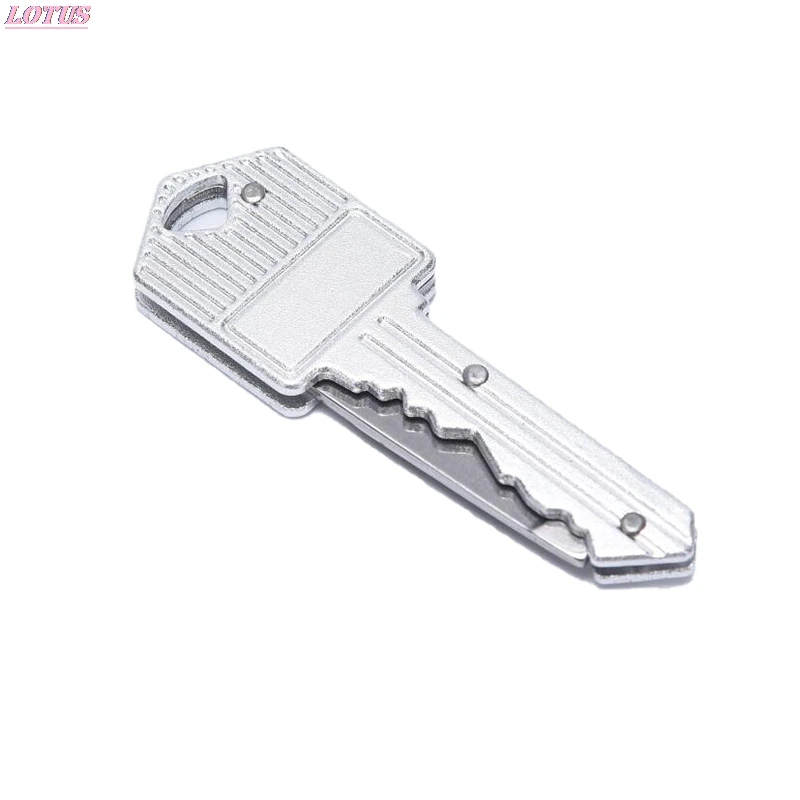 

1PC Mini Keyring Key Knife Multi Fruit Blade Keychain Fold Pocket Box Package Camp Peeler Outdoor Letter Open Peeling Survive
