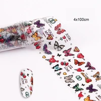nail stickers butterfly autumn maple leaf nail series foils nail art transfer sticker paper nail art diy decorations tools