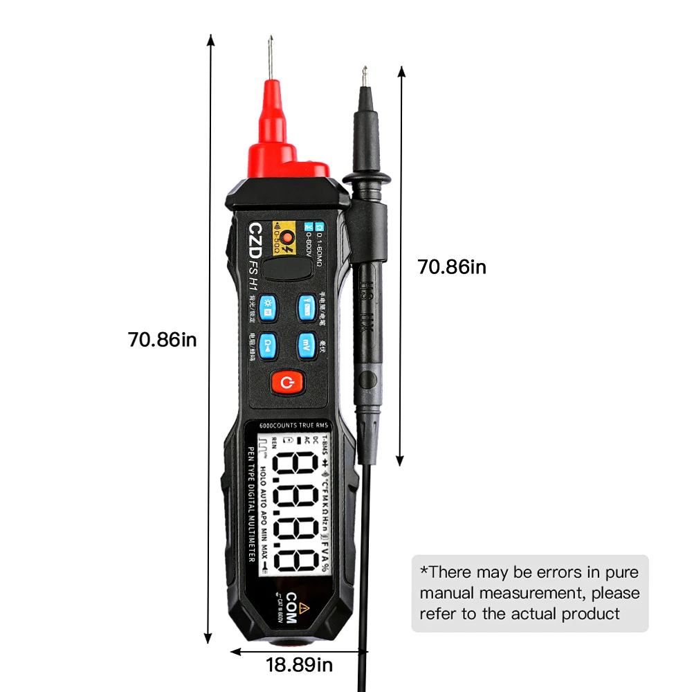 Цифровой мультиметр Vastar FSH1 600 В измеритель сопротивления