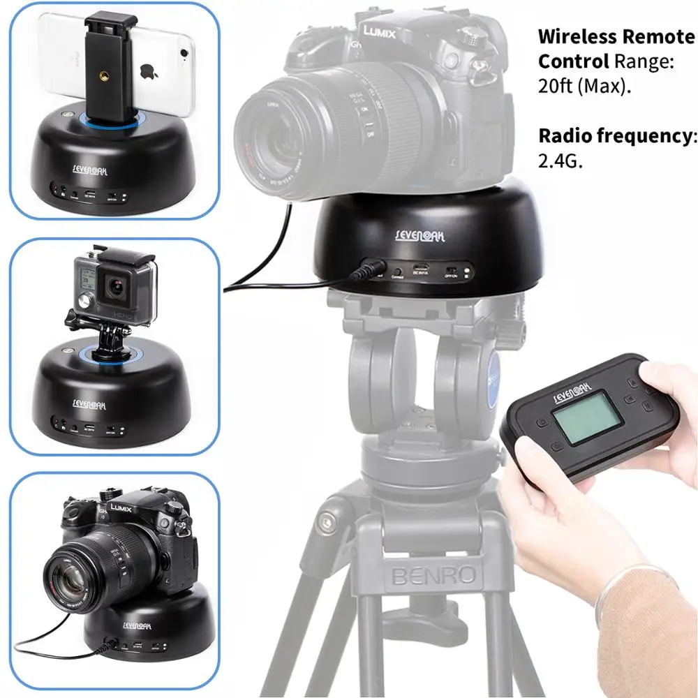 Беспроводная панорамная видеокамера Sevenoak штатив для замедленной съемки с