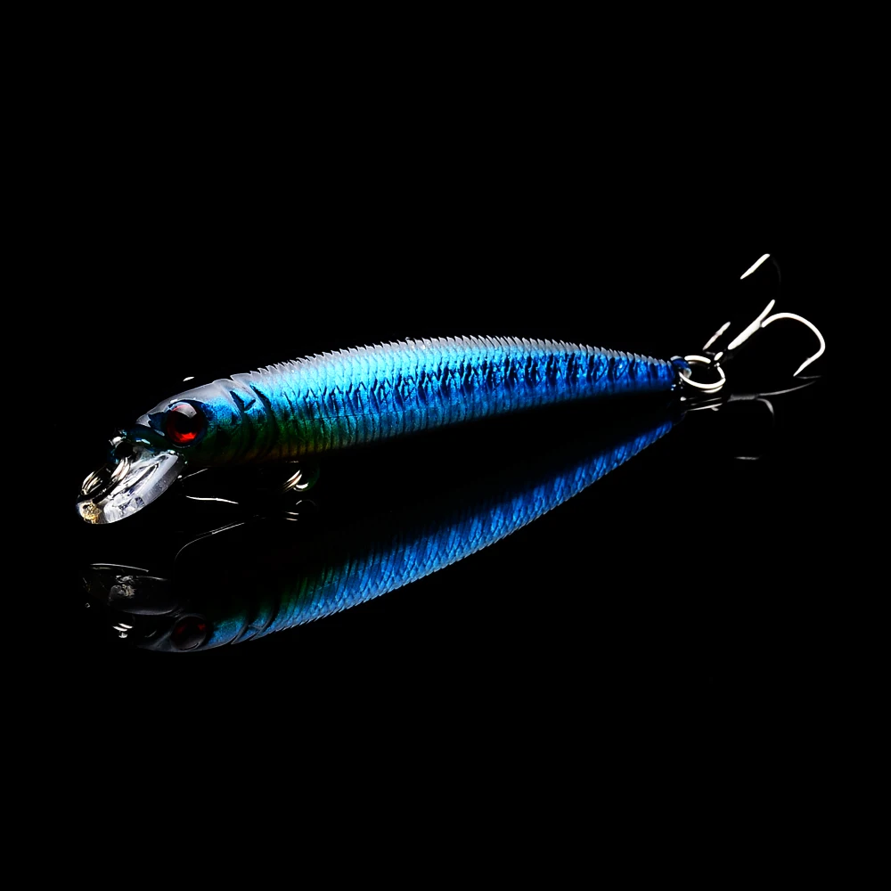 

1PC Minnow Fishing Lure 4.6g-0.16oz Hard Artificial Bait 7.5cm-2.95" with Treble Hooks Fishing Tackle