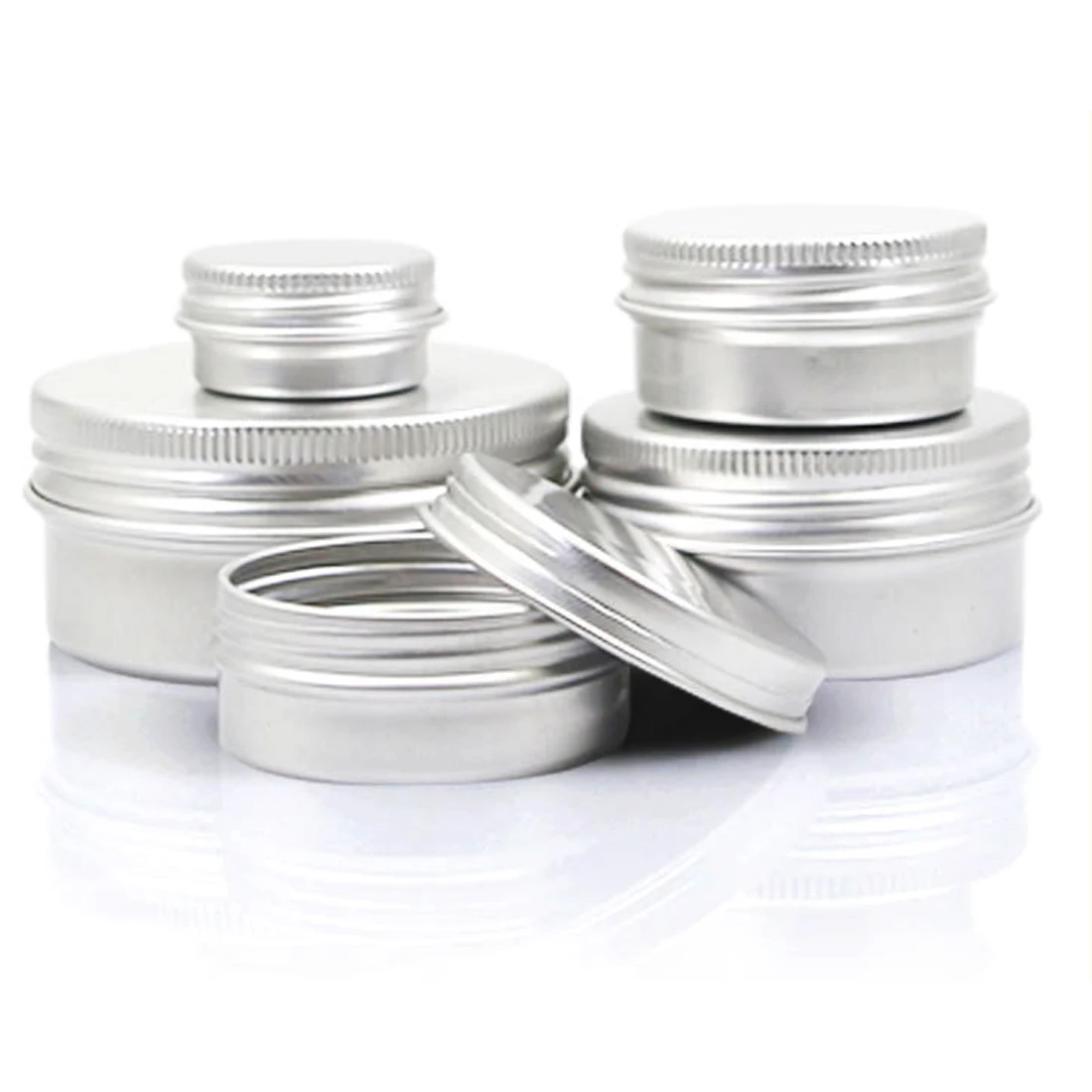 Aluminium Bottles Sample Canisters Cap Makeup Oil Wax Box Reusable Packaging Can Tin Container Cosmetic Pot Jar Upper Screw | Красота и