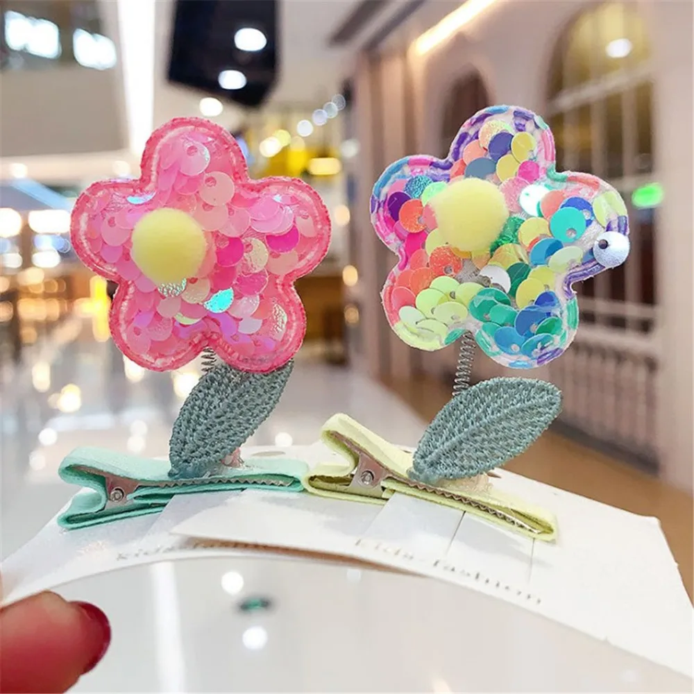 

New Lovely Children's Hair Clips Girl Cute Creative 3d Hairpins Kids Headwear Grips Spring Outdoor Hair Accessories Gift