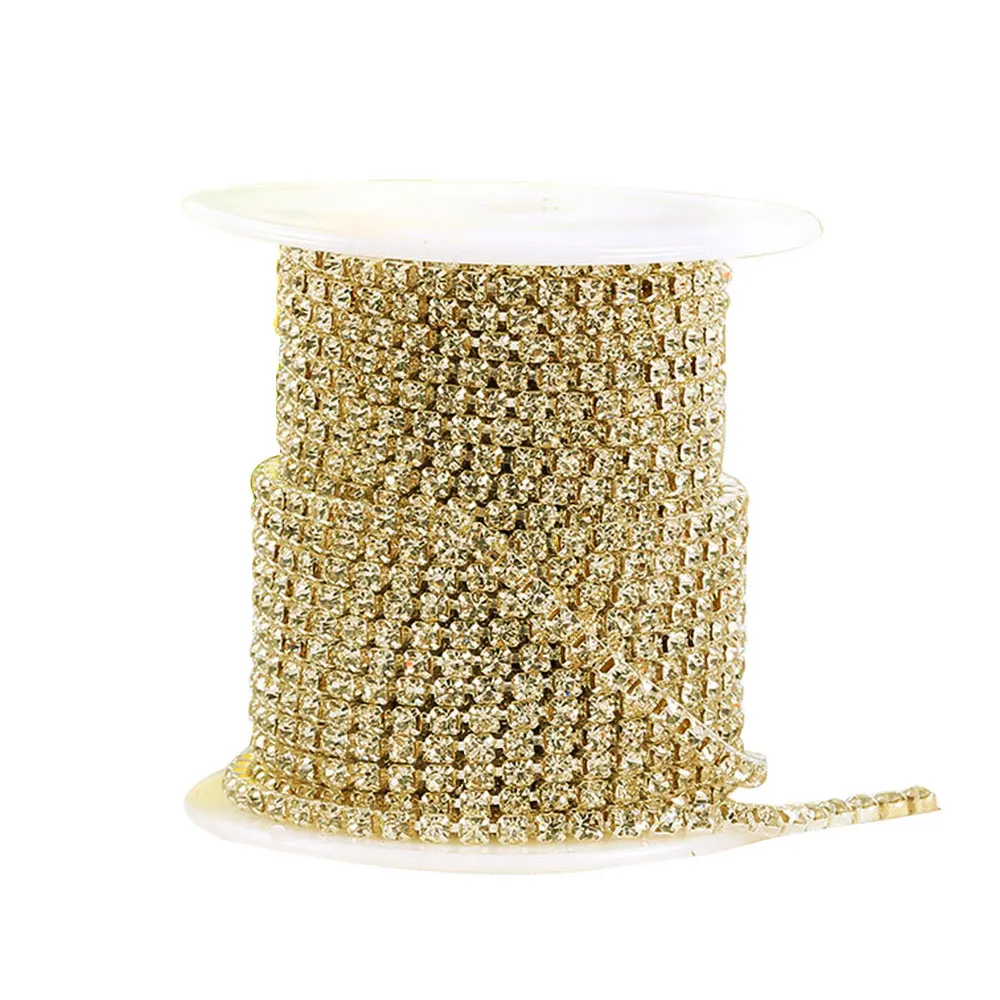 100 см когтевая цепочка алмазная стеклянная сетка рулон ленты стразы для торта