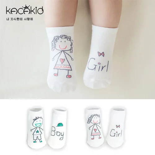 New Arrival Newborn Cotton Socks Cute Cartoon Baby Non-Slip Bottom Boy and Girl | Детская одежда и обувь