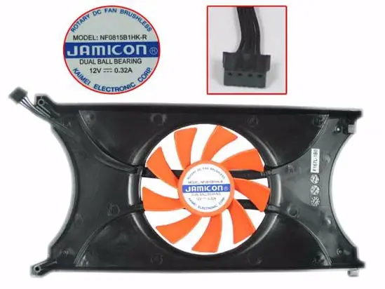 

Jamicon NF0815B1HK-R DC 12V 0.32A 4-Wire Server Cooling Fan