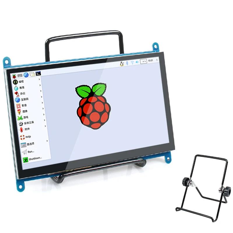 7 дюймов для Raspberry Pi 3 Model B + ЖК дисплей пресс Sn LCD 1024x600 HDMI TFT монитор Чехол держатель