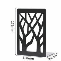 2021 new two trees a pair of metal simplicity bookshelves student simple office accessories book stopper stationery organizer