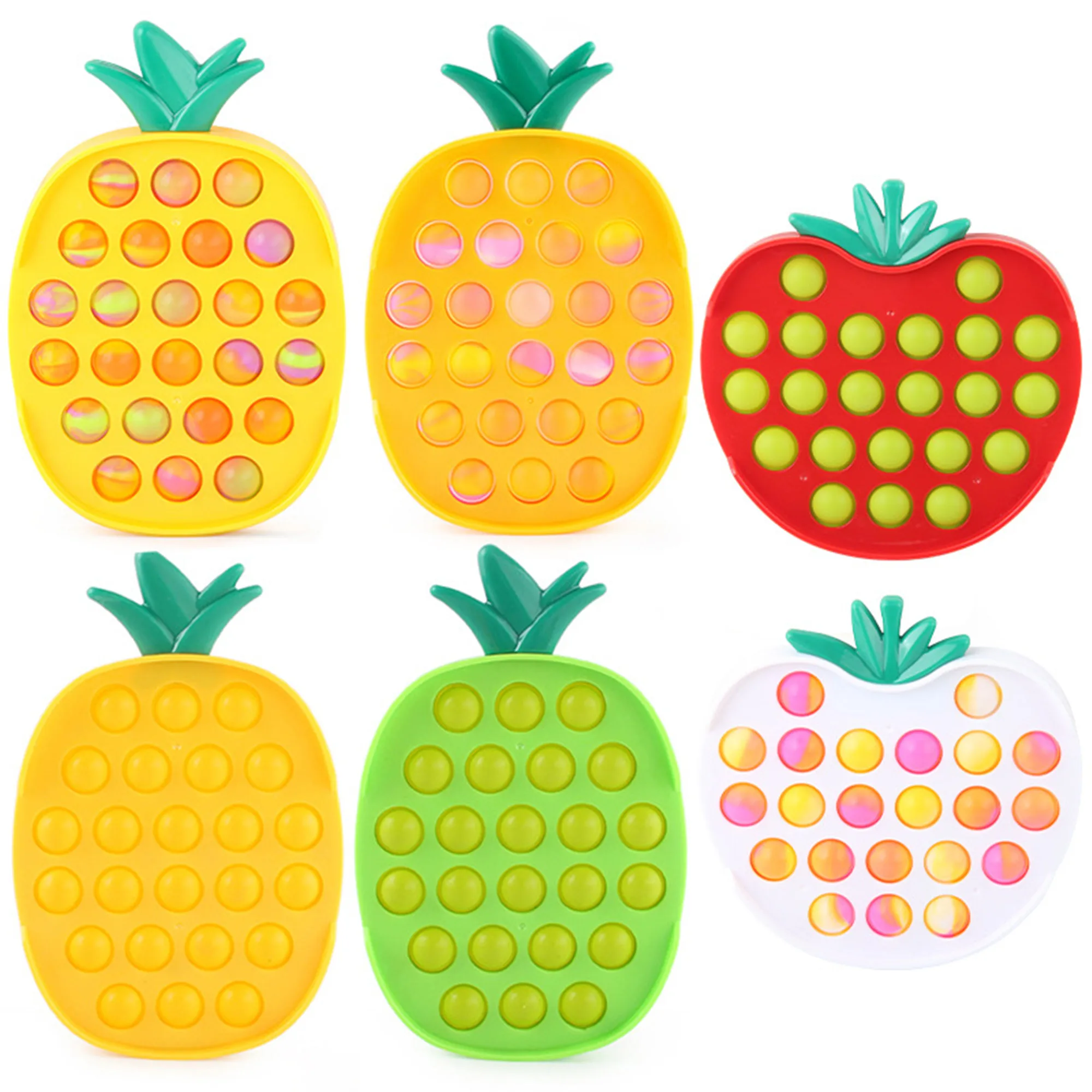 Фруктовый ананас томатный поп пузырьковый фиджет игрушки для взрослых снятие