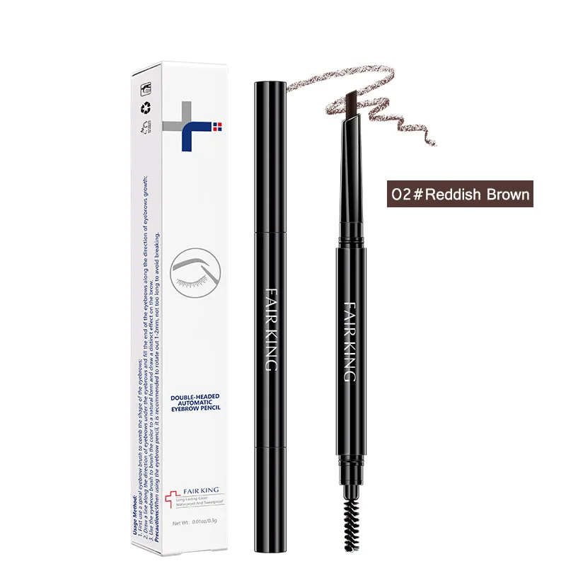 

1 Pcs Black/Reddish Brown Double-Headed Automatic Eyebrow Pencil Waterproof Sweatproof Natural Look Cosmetics Wholesale TSLM2