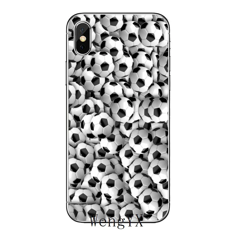 Ретро футбольный мяч для Samsung Galaxy A10 A30 A40 A50 A60 A70 A6s A8 A9s J4 J6 Prime Plus 2018 чехол|Бамперы| |