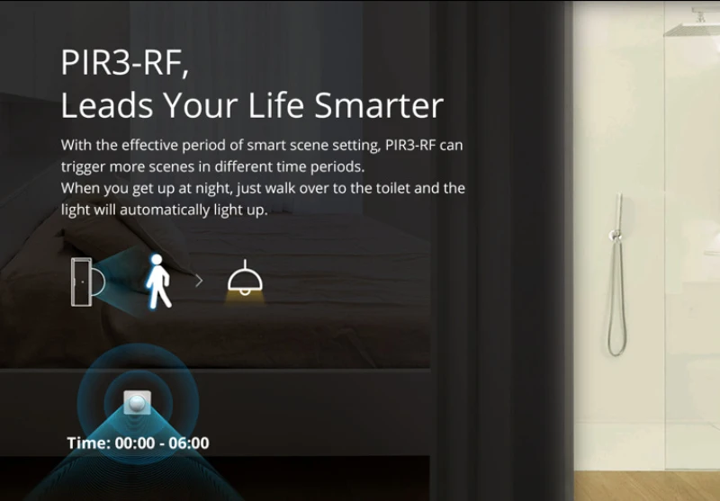 SONOFF PIR3-RF 433MHz EWelink RF PIR Motion Sensor Dual-mode Switching Security Alarm Notification Work With Bridge | Электроника